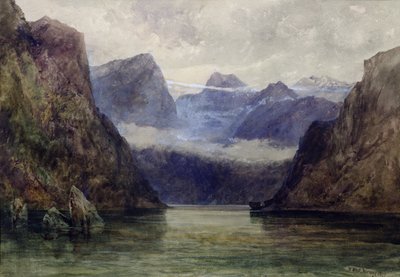 Romsdal-Fjord um Mitternacht, 1847 von William West